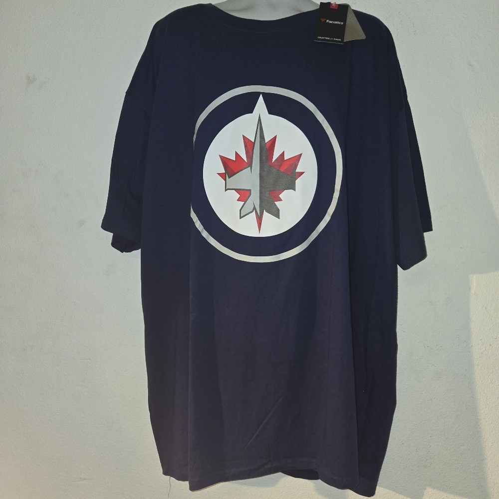 C8MNS - NHL WINNIPEG JETS NAVY COLOR BIG TEE 6XLB FANATICS MENS ATHLETIC …